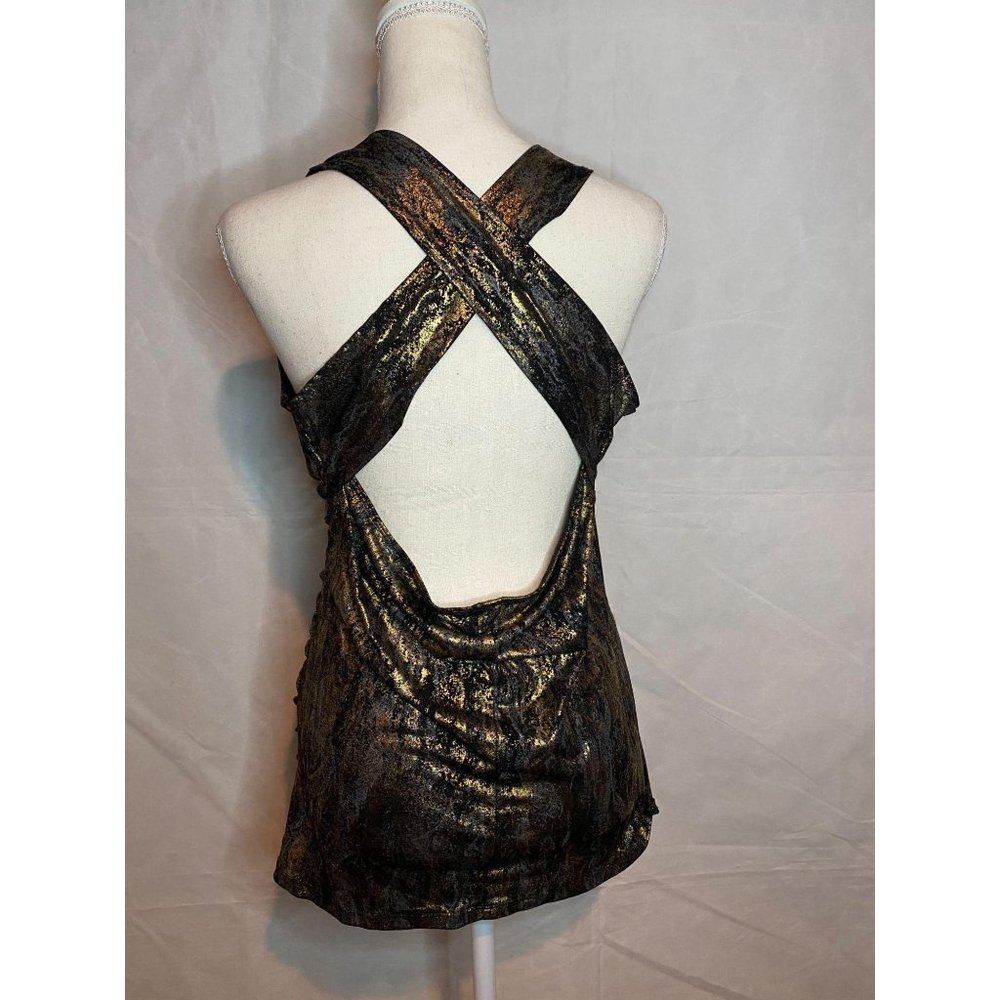 Dots Ladies V-Neck Top, Size L - Picture 4 of 6